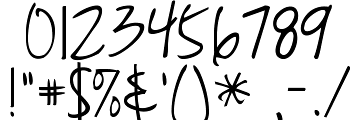 KG Just Realize Font OTHER CHARS