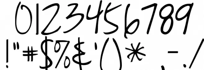 KG Just Realize Font OTHER CHARS