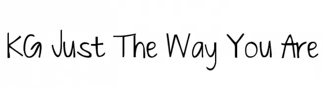 KG Just The Way You Are  Descarca Fonturi Gratis