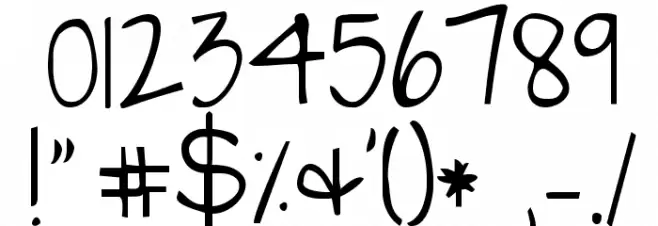 KG Just The Way You Are Font OTHER CHARS