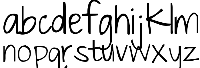 KG Just The Way You Are Font LOWERCASE