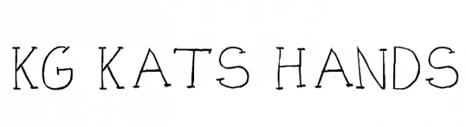 KG KAT'S HANDS  नि: शुल्क फ़ॉन्ट्स डाउनलोड