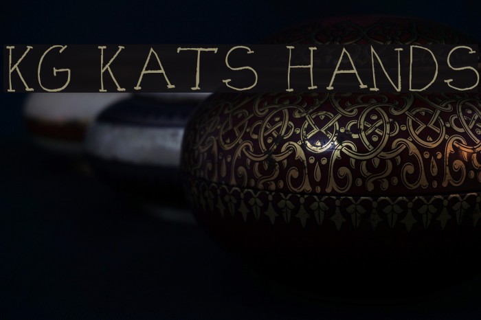 KG KAT'S HANDS Font examples
