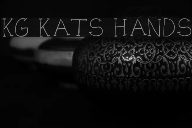 KG KAT'S HANDS Font examples