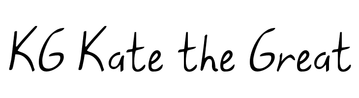 KG Kate the Great Font
