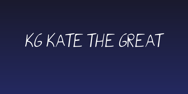 KG Kate the Great Social Header