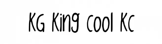 KG King Cool KC  フリーフォントのダウンロード