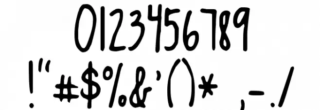 KG King Cool KC Font OTHER CHARS