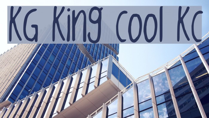 KG King Cool KC Font examples