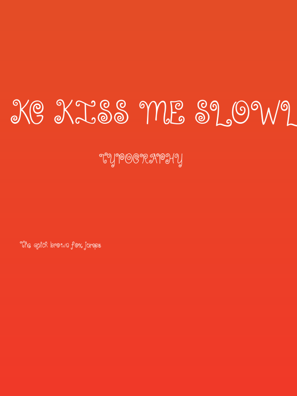 KG Kiss Me Slowly Poster