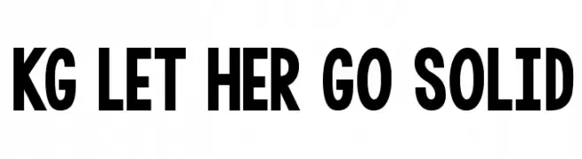 KG LET HER GO SOLID  les polices de caractères gratuit tlcharger