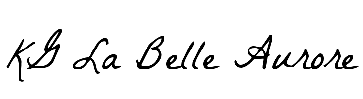 KG La Belle Aurore  Frei Schriftart Herunterladen