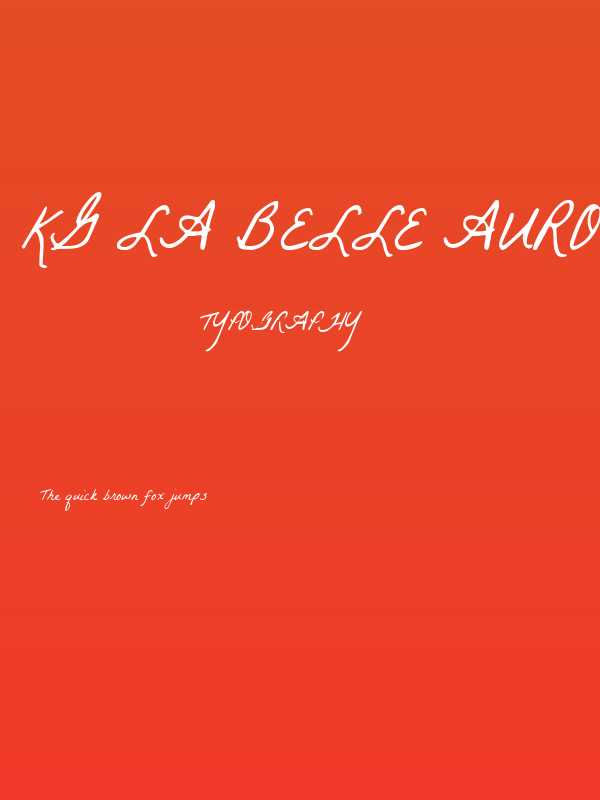 KG La Belle Aurore Poster
