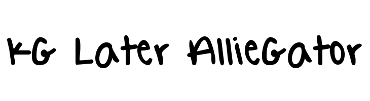 KG Later AllieGator  font caratteri gratis