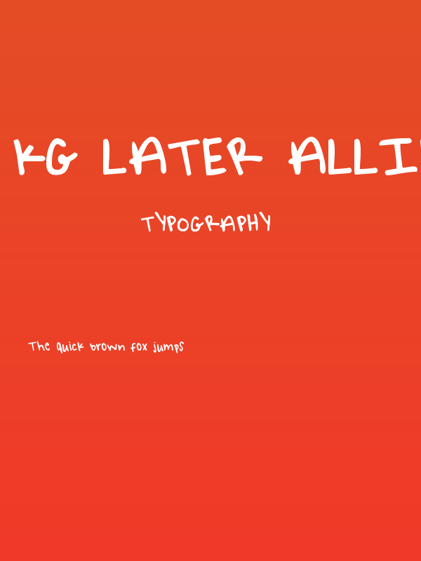 KG Later AllieGator Poster