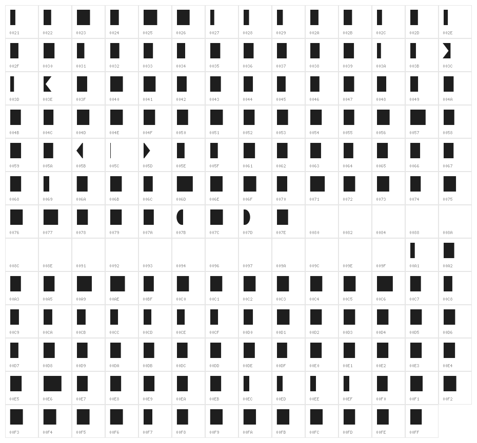 KG Laughter Lines Big Base Character Map