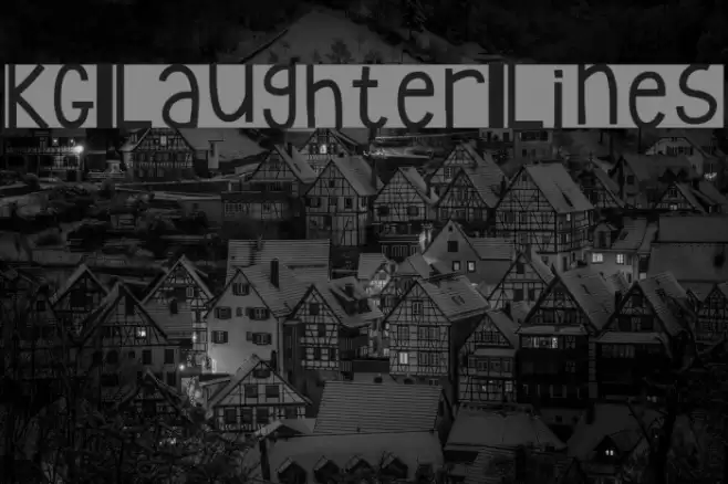 KG Laughter Lines Font examples