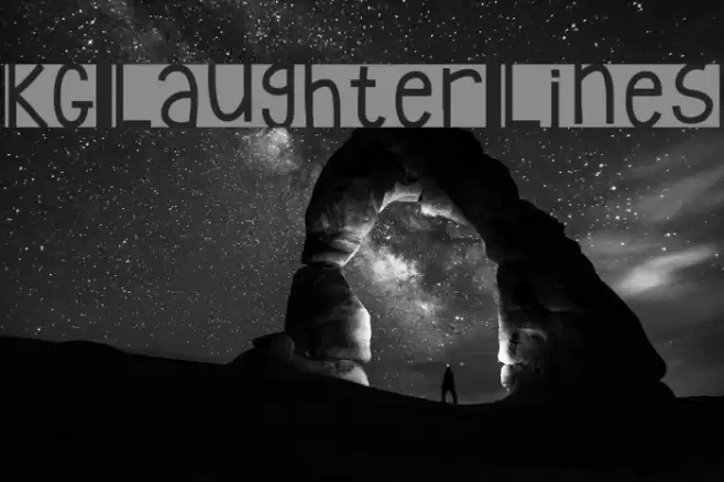 KG Laughter Lines Font examples