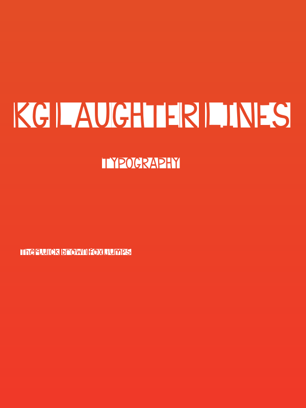 KG Laughter Lines Poster