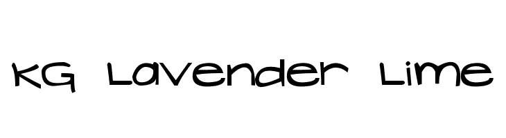 KG Lavender Lime Font