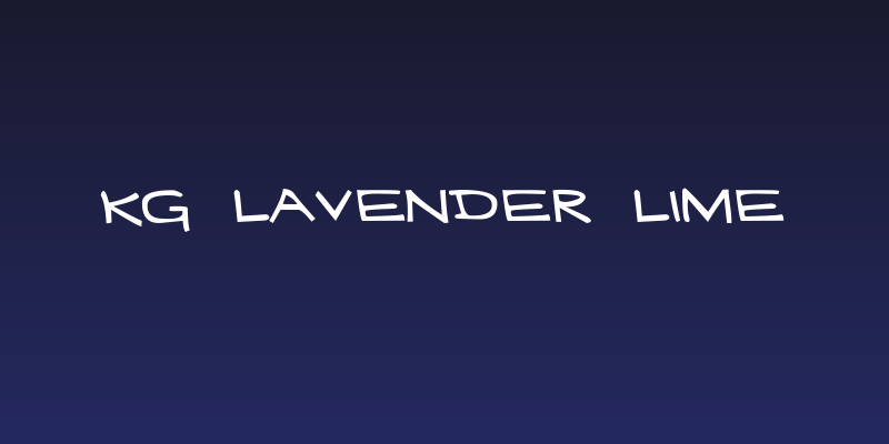 KG Lavender Lime Social Header