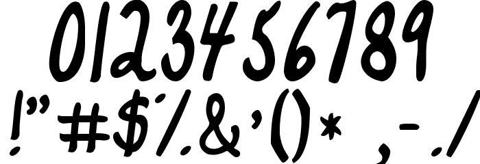 KG Legacy of Virtue Font OTHER CHARS