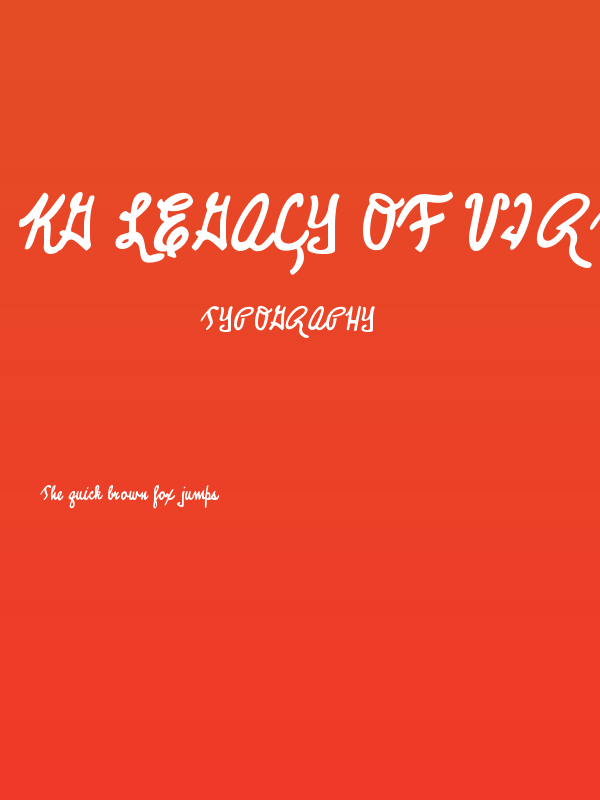 KG Legacy of Virtue Poster