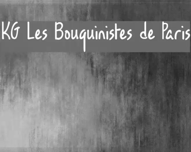 KG Les Bouquinistes de Paris Font examples