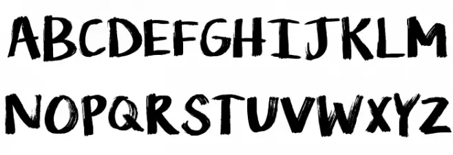 KG Life is Messy Font Litere mari