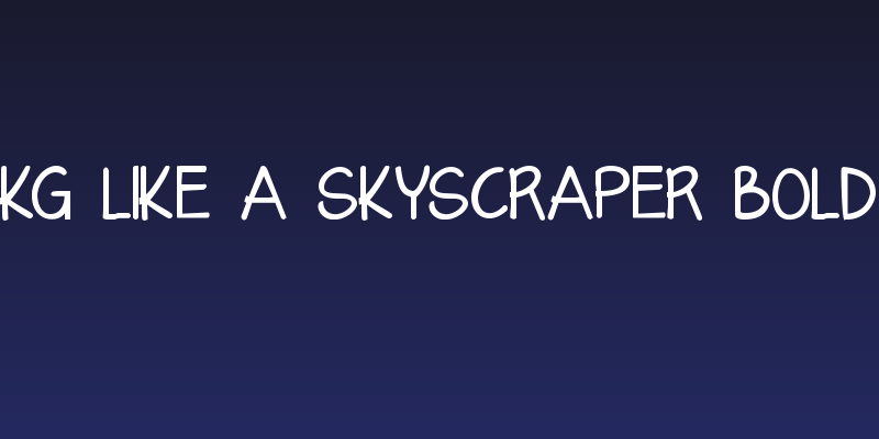 KG Like A Skyscraper Bold Social Header