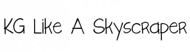 KG Like A Skyscraper  les polices de caractères gratuit tlcharger
