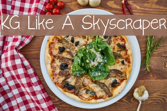 KG Like A Skyscraper Font examples
