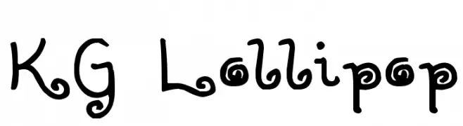 KG Lollipop  Frei Schriftart Herunterladen