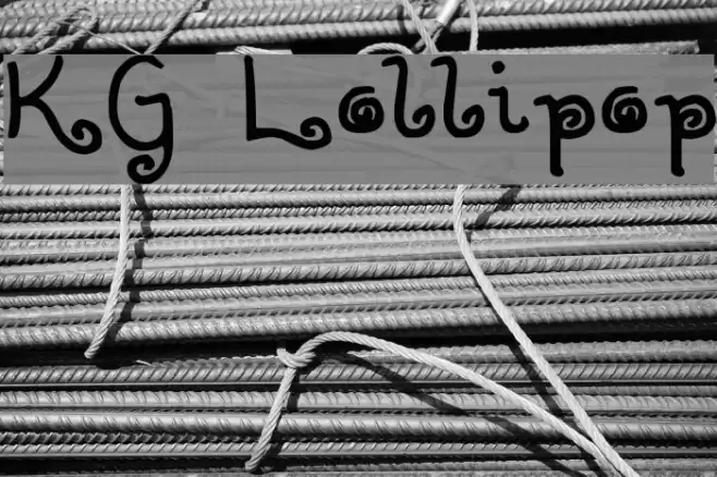 KG Lollipop Font examples