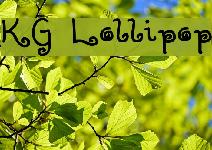 KG Lollipop Fonte examples