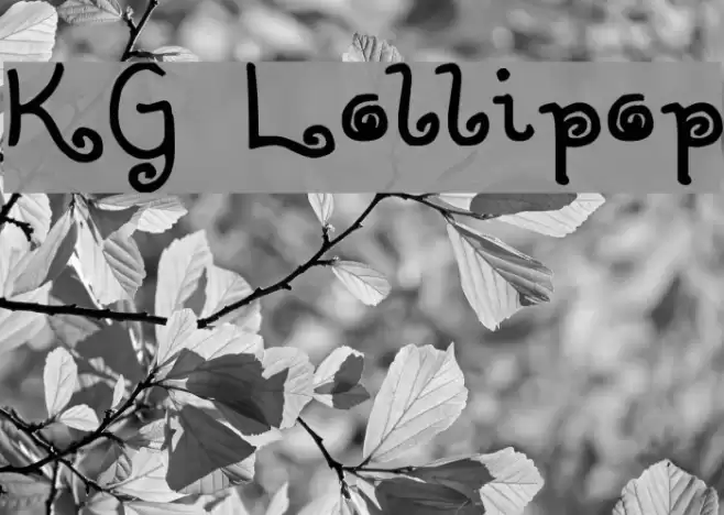 KG Lollipop Font examples