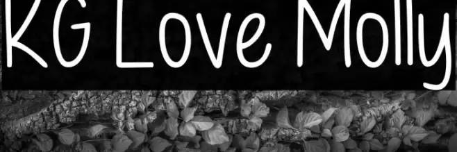 KG Love Molly Font examples