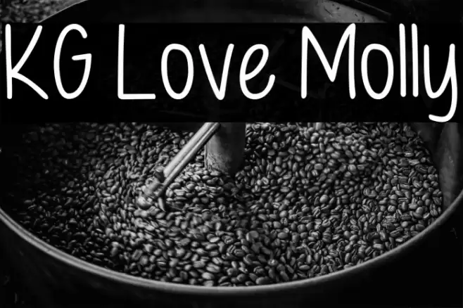 KG Love Molly Font examples