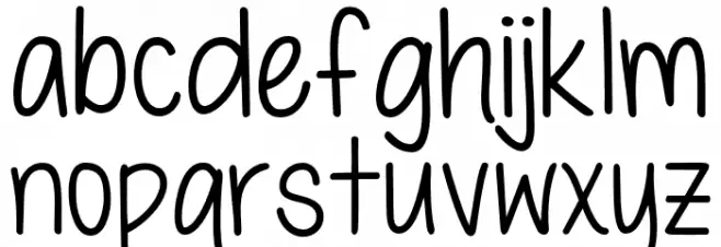 KG Love Molly Font LOWERCASE