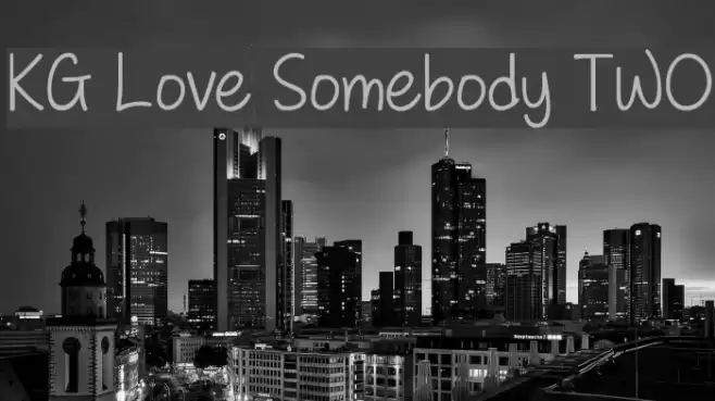 KG Love Somebody TWO Font examples