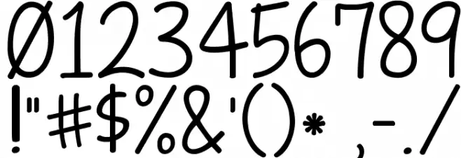 KG Love Somebody Font OTHER CHARS