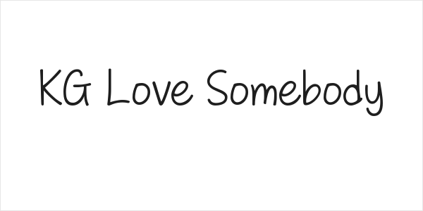 KG Love Somebody Logo
