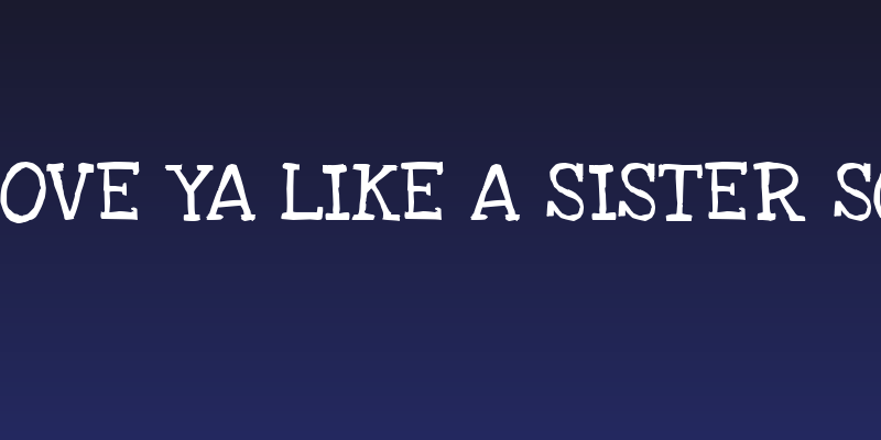 KG Love Ya Like A Sister Solid Social Header