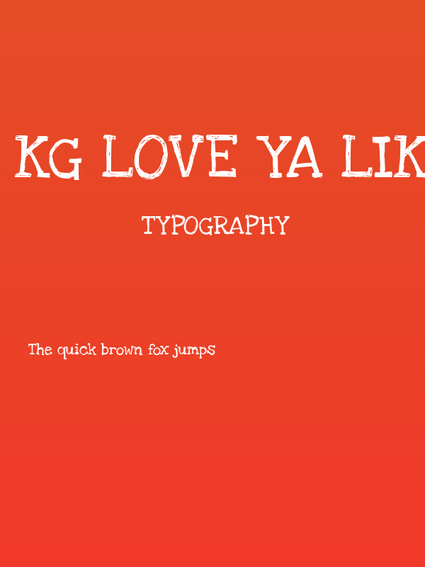 KG Love Ya Like A Sister Poster