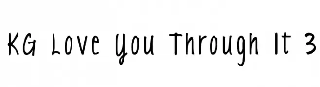 KG Love You Through It 3  Fuentes Gratis Descargar