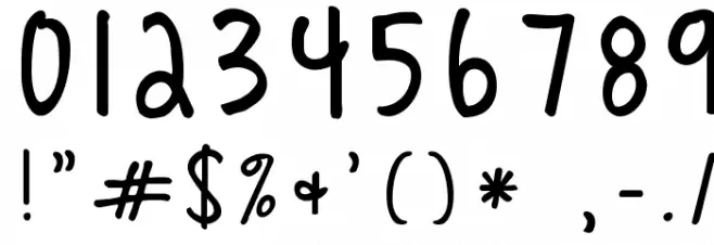 KG Love You Through It 3 Font OTHER CHARS
