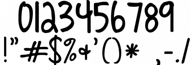 KG Love You Through It Font OTHER CHARS