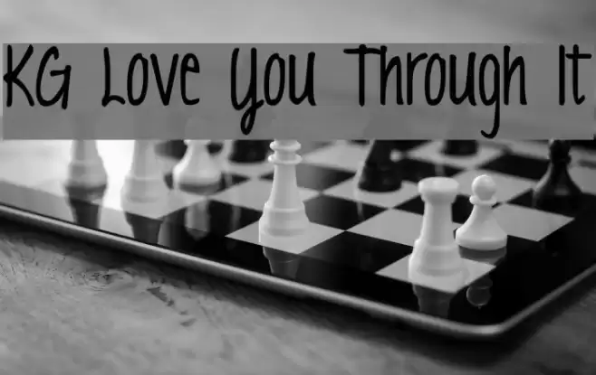 KG Love You Through It Font examples