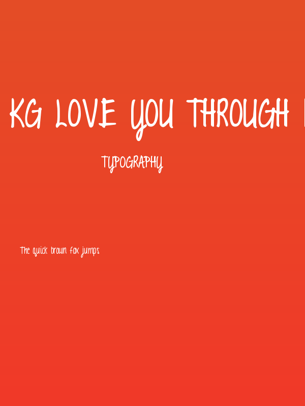 KG Love You Through It Poster