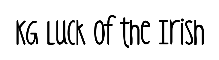 KG Luck of the Irish  Frei Schriftart Herunterladen